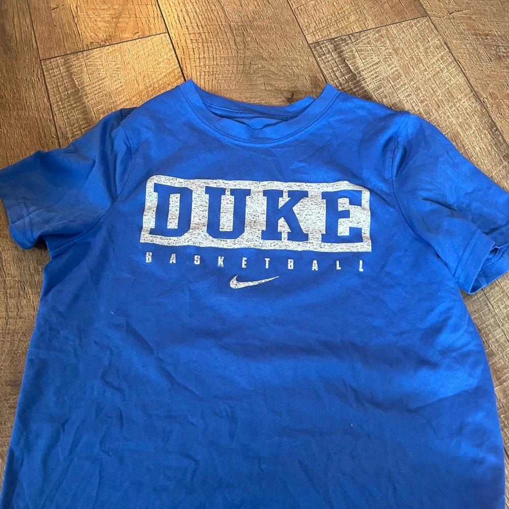 BOYS MEN DUKE BASKETBALL SHIRT, NIKE, LARGE, GOOD CONDITION